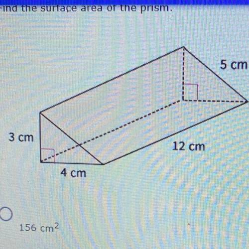 8. Find the surface area of the prism.