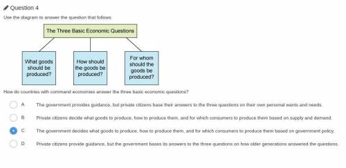 How do countries with command economies answer the three basic economic questions?
