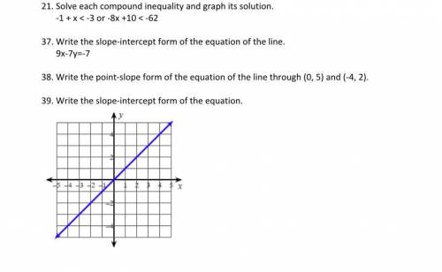 WILL MARK BRAINLIEST IF ANWERS ARE CORRECT!!
GRAPH FOR FIRST QUESTION IS NEEDED!