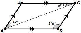 Given figure ABCD is a parallelogram, with the measures provided in the diagram determine the value