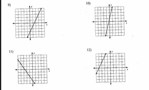 Help with these four questions? (Slope:finding from graphs and coordinates)