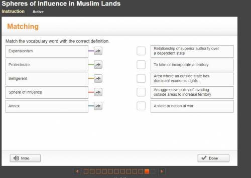 Spheres of Influence in Muslim Lands 
Matching
WILL GIVE BRAINLIEST THANKS