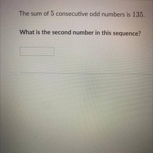 What is the second number in the sequence?