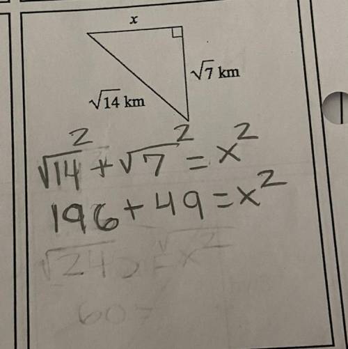 LAST ATTEMPT IM MARKING AS BRAINLIEST!! ( Pythagorean theorem )