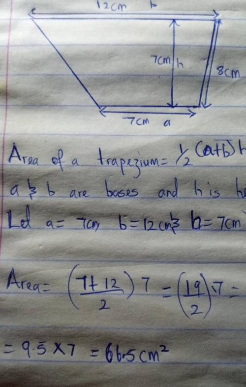 Please Work out the area of this Trapezium. (Explain for brainliest)