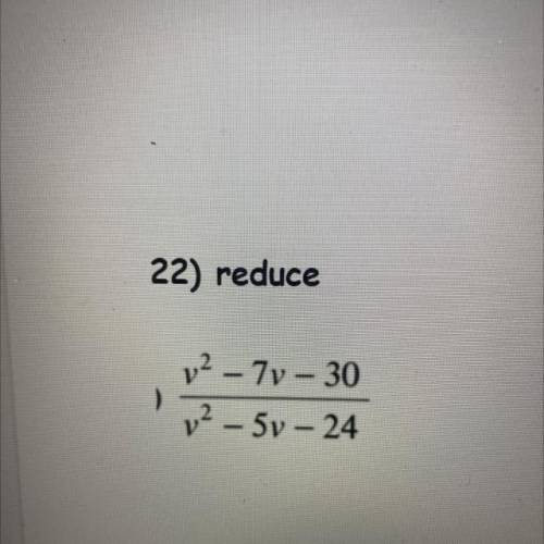 Reduce this equation