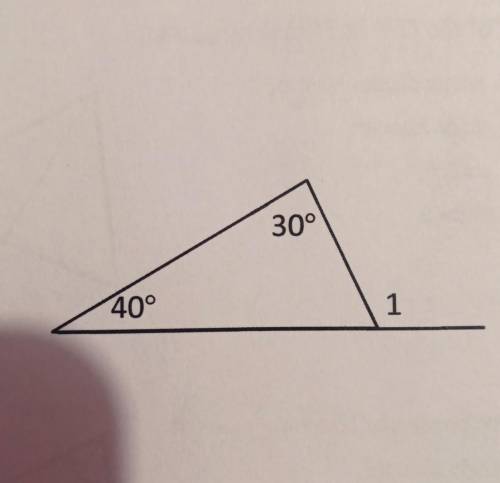 How to find the angle measure of angle 1?