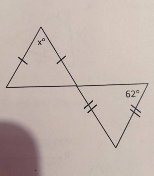 How to solve for x on these triangles?