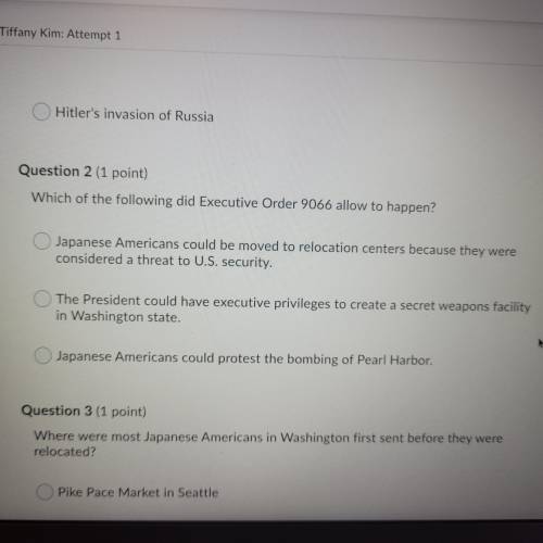 Has to be correct! History question! There is 2