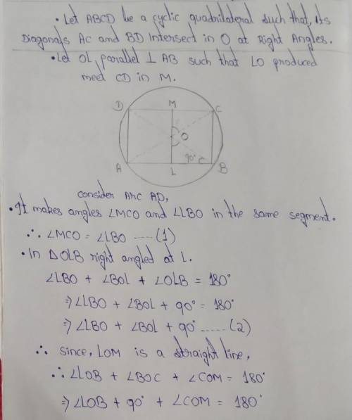 Hey There!

Hp me to understand this question from my bookCh-8 circle theorem, ex-8.4,USA The dia