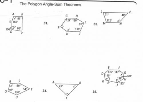 Polygon angle sum theorems