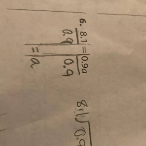 Solve 0.9 divided by 8.1