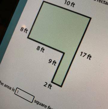 What is the area of the combined rectangle
