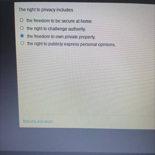 The right to privacy includes