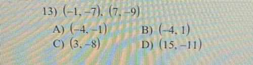 Find the midpoint of the line segment with the given endpoints.
Please help