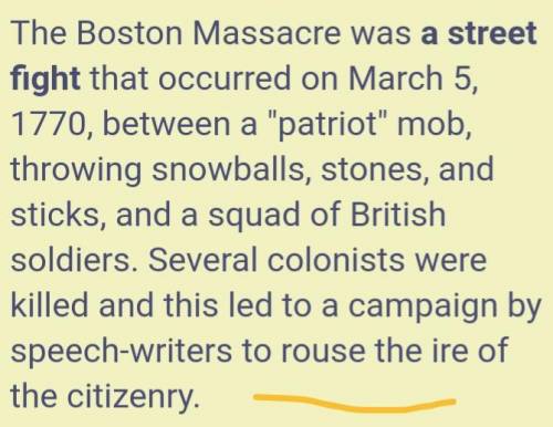 What actually occurred in the event known as the “Boston Massacre?”