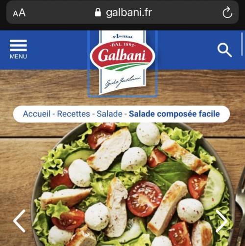 Research French salad recipes. Then, write a paragraph in French describing a salad that you read ab