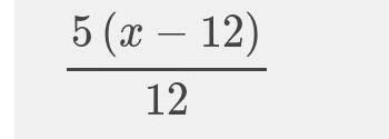 Subtract the linear expressions.

(3/4x−1)−(1/3x+4)
What is the difference?
Enter your answer in th