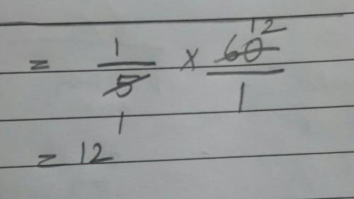 I cant figure out 1/5 x 60/1