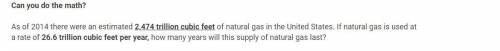 Science math question about natural gas. Who ever answers it right will get 35 points and brainlies