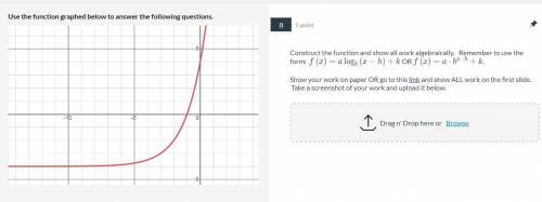 Please give the equation for the graph shown. If you could show work, that would be awesome!