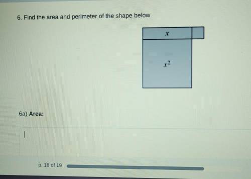Find the area and perimeter of the shape below