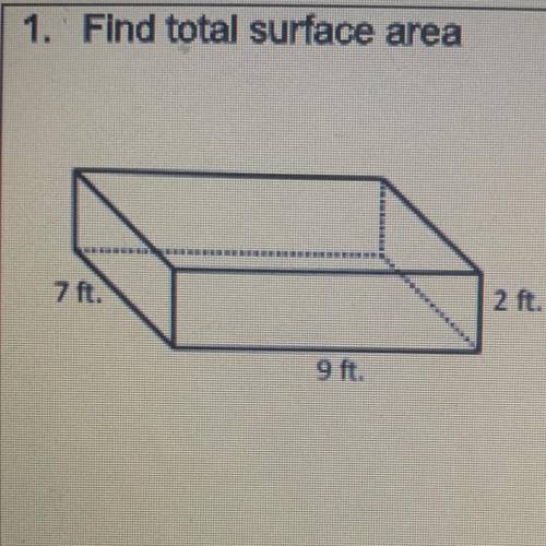 Find total surface area