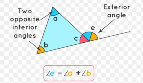 Exterior angle theorem 
what is the value of p?
