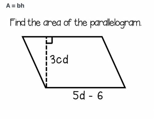 Find the area of the parallelogram