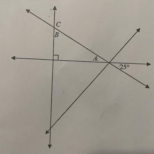What is the measure of Angle C?