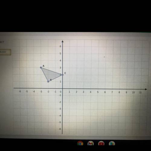 Dilate Triangle ABC with a scale factor of 3 with center of dilation (-4,4)
Plz help me