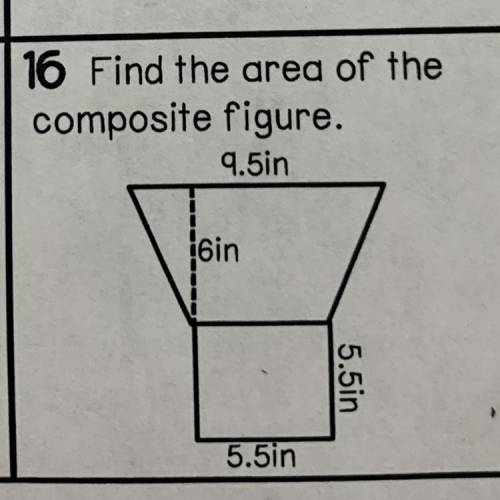 Find the area of the composite figure.