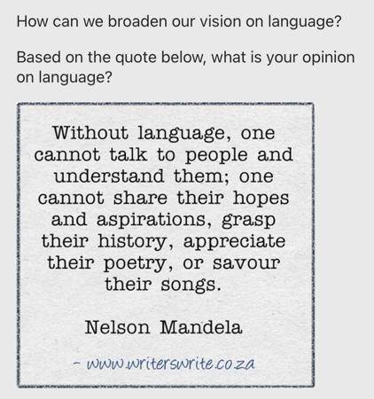 How can we broaden our vision on language