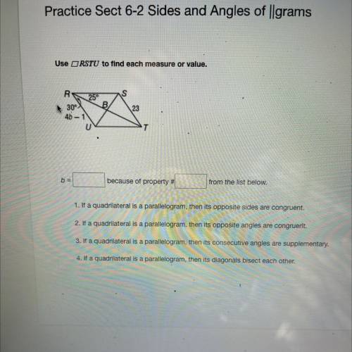 Use RSTU to find each measure or value