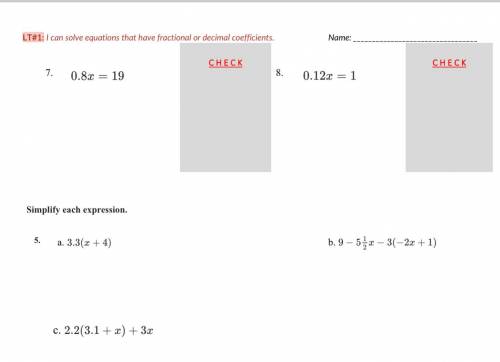 Please help me with my math home work