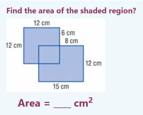 Find the area of the shaded regions