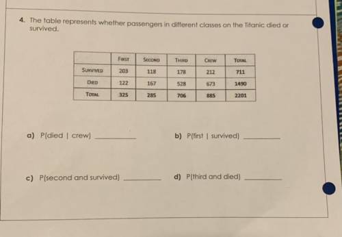 Conditional probability. pls answer :)