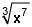 Rewrite the radical expression as an expression with a rational exponent.

A. x^21
B. x^4
C. x to