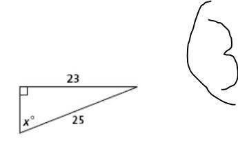Please answer all 3 pictures

Find the value of x. Since we are finding angle measures, round to t