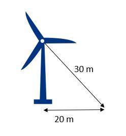 A farmer has installed a tower that will generate electricity from the wind. The tower is supported