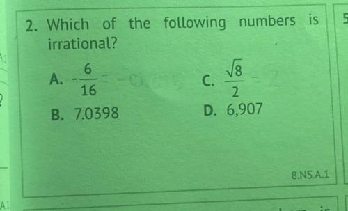 Which of the following numbers is irrational? Answer this question with a clear explanation to be m