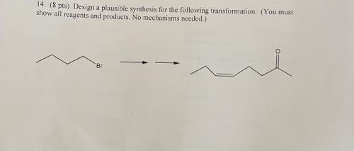 I need help designing a plausible synthesis in the image