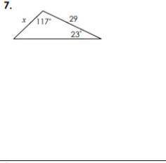 Use the Law of Sines to set up a proportion and solve for X pt2