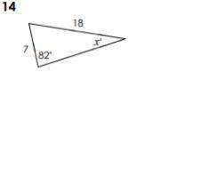 Use the Law of Sines to set up a proportion and solve for X pt5