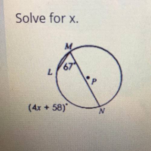Please help
Solve for x.