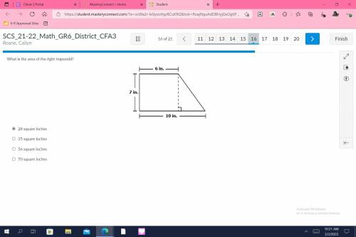 What is the area of the right trapezoid? Please answerrr