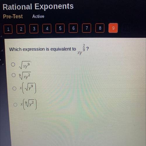 Which expression is equivalent to?