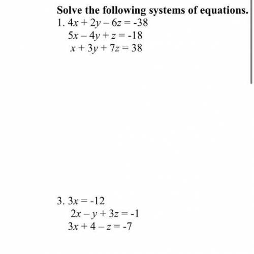 Solve 1 and 3 with worked attached please.
