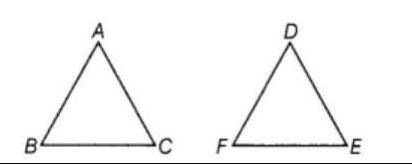If △ ≅△ , then list the three congruent parts for the ASA
Criteria. 
(Picture given)