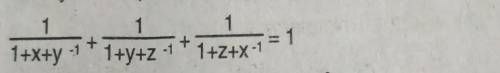 If xyz=1 then solve this please